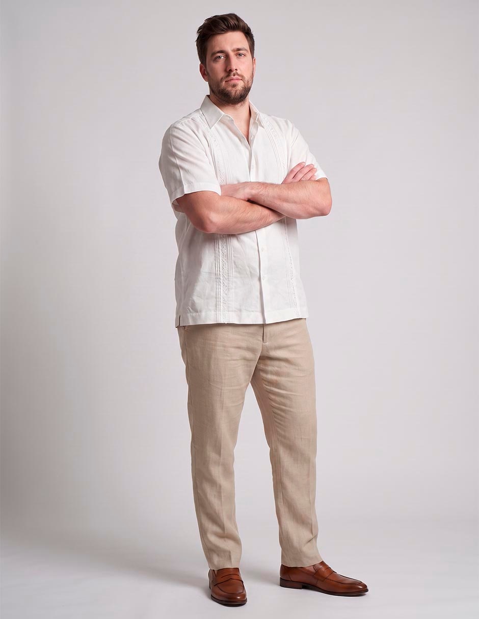 Guayabera manga corta para hombre 3