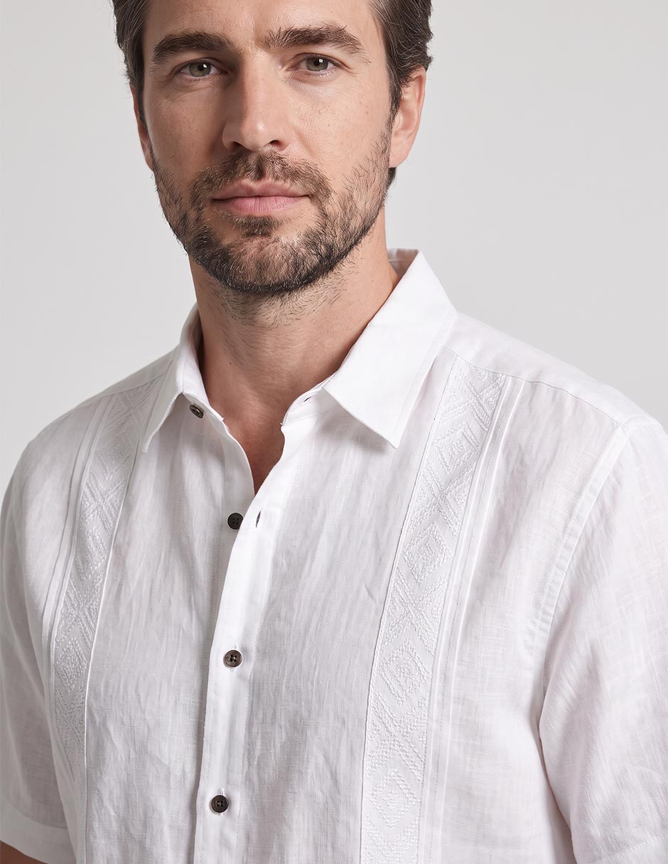 Guayabera manga corta para hombre 3