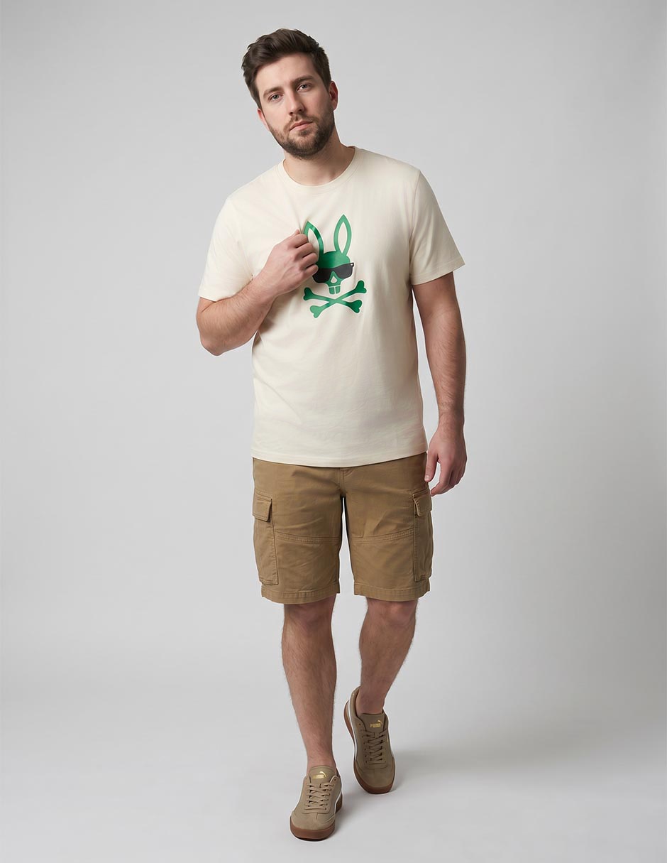 Playera Pyscho Bunny cuello redondo para hombre