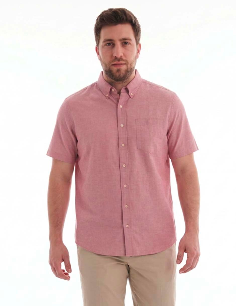 Camisa casual manga corta para hombre