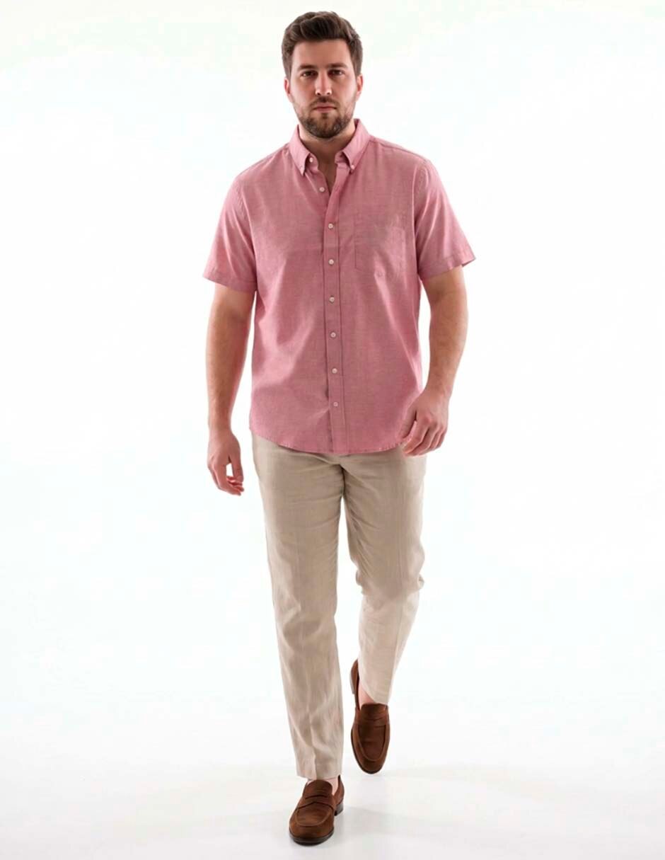 Camisa casual manga corta para hombre 4