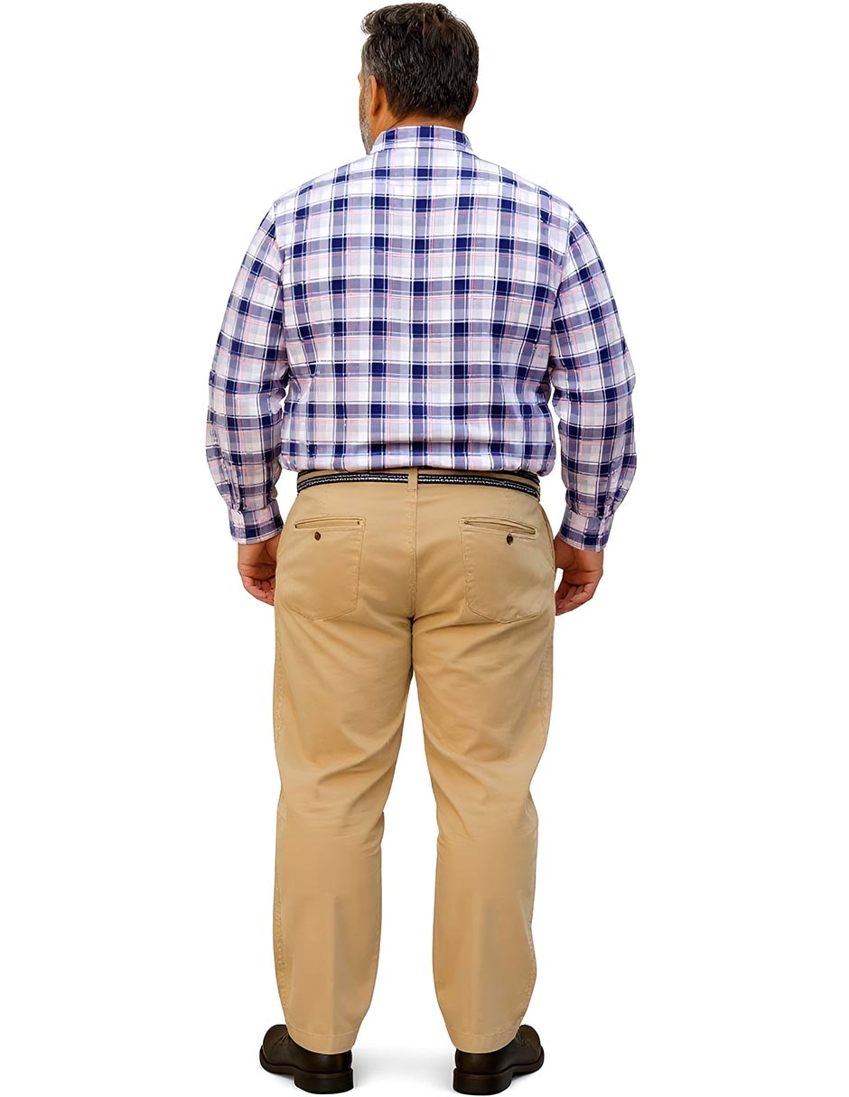 Camisa casual manga larga para hombre