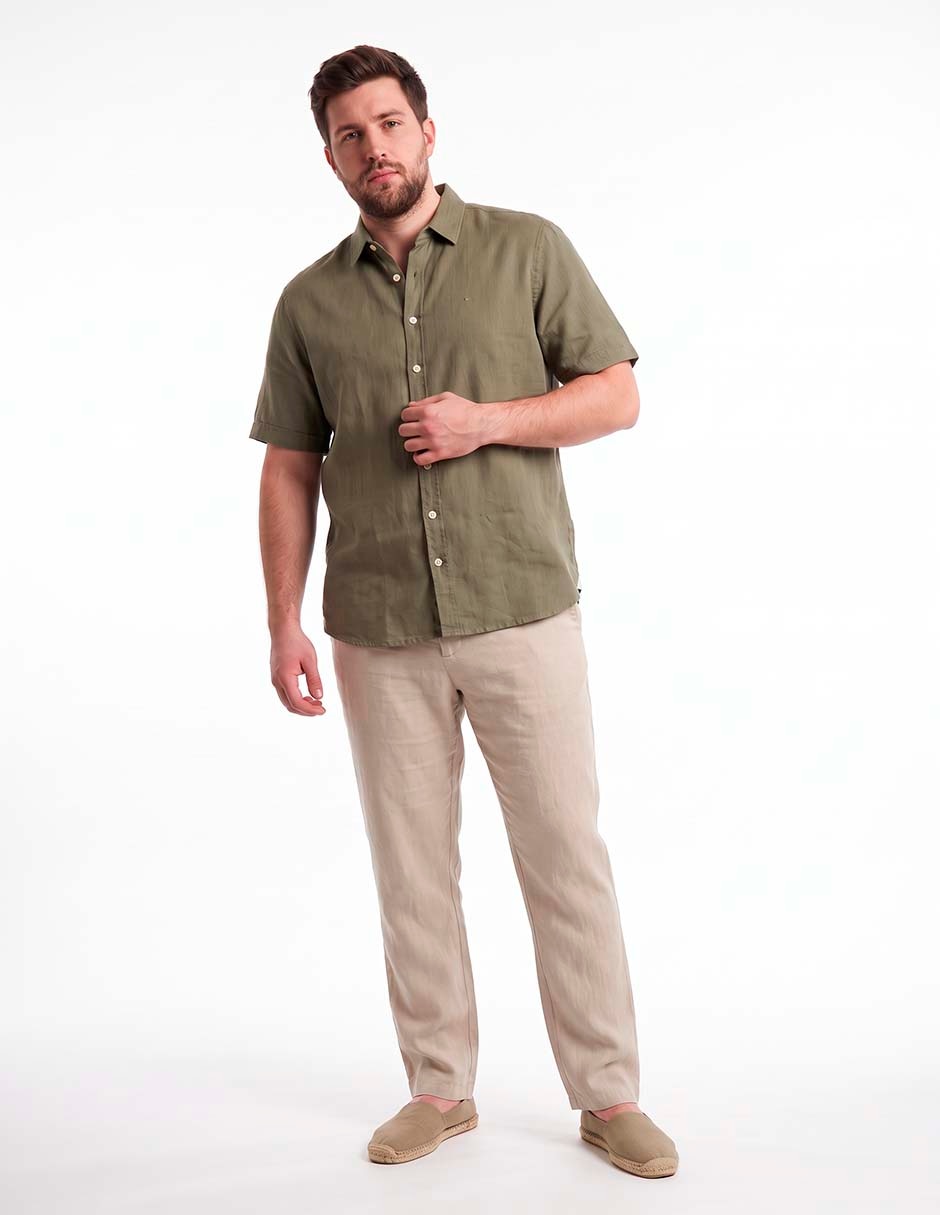 Camisa casual manga corta para hombre 3