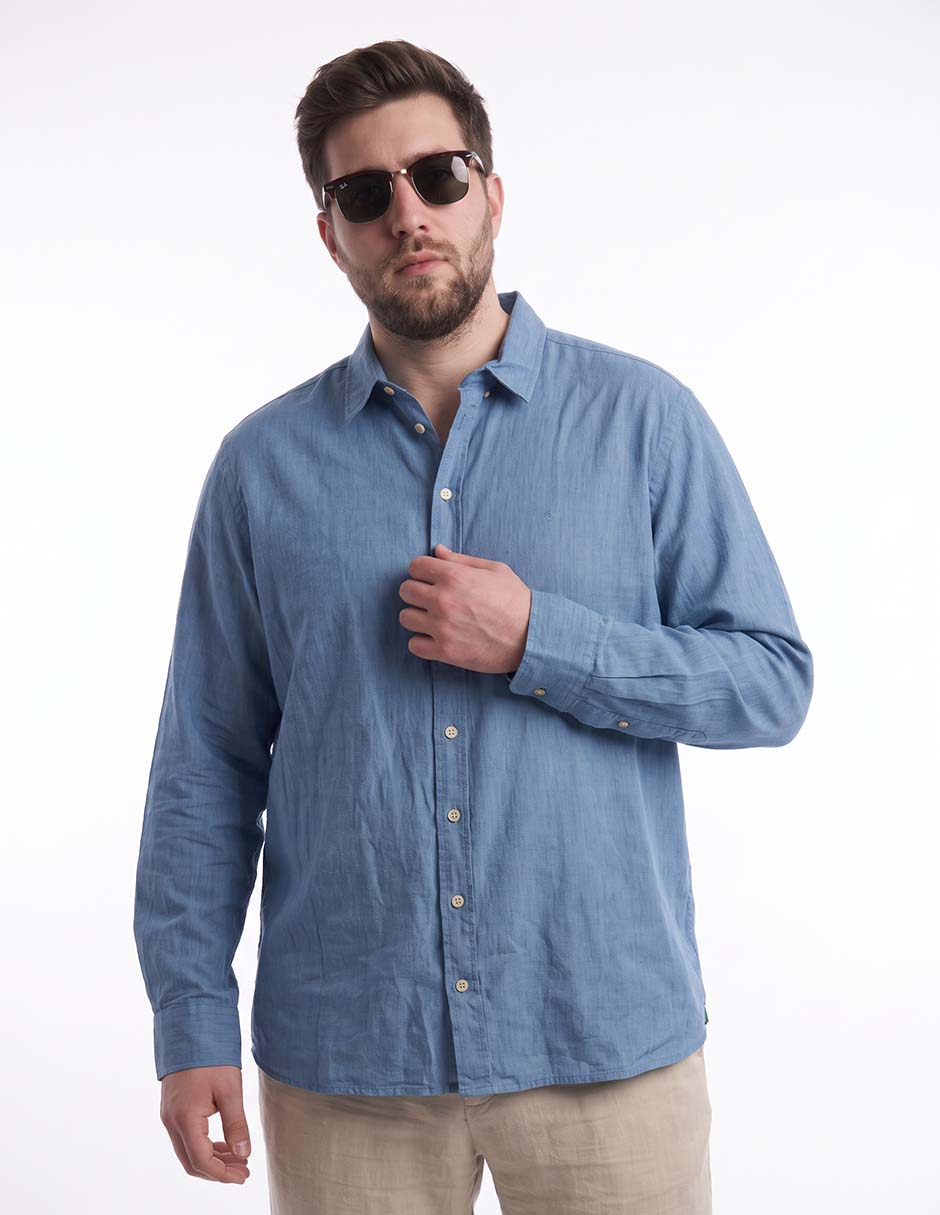 Camisa casual manga larga para hombre Camisa casual manga larga para hombre