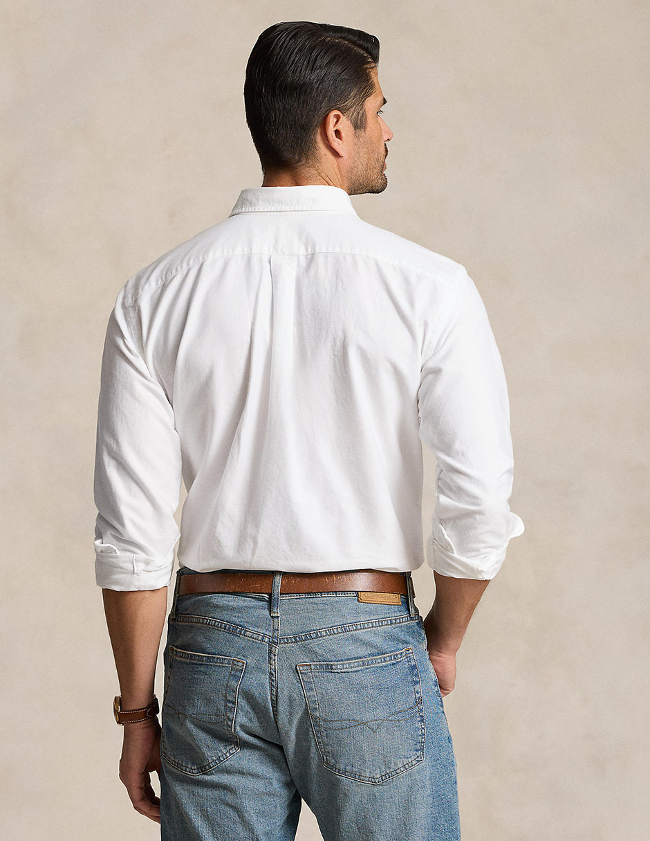 Camisa casual de algodón manga larga para hombre 6
