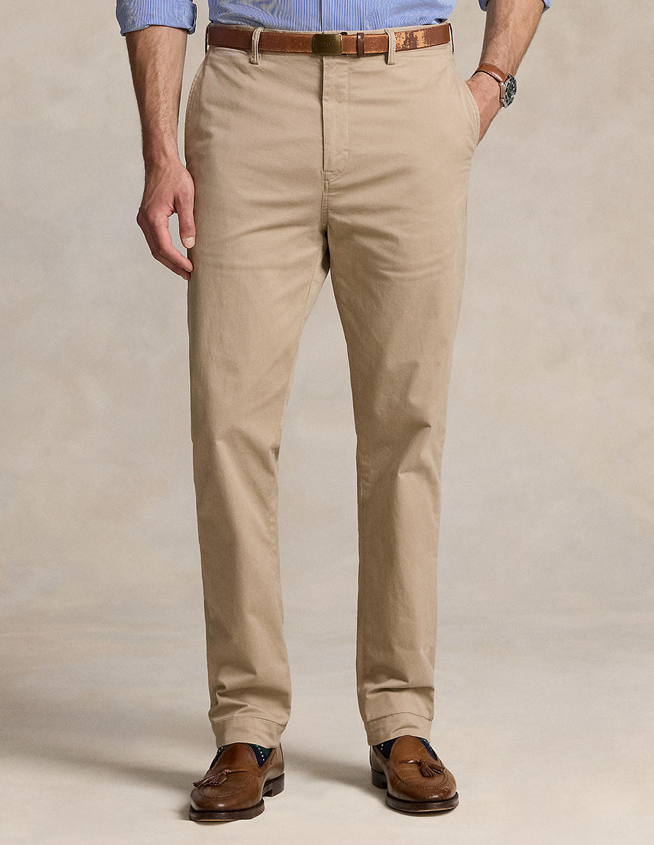 Pantalón de vestir straight de algodón para hombre