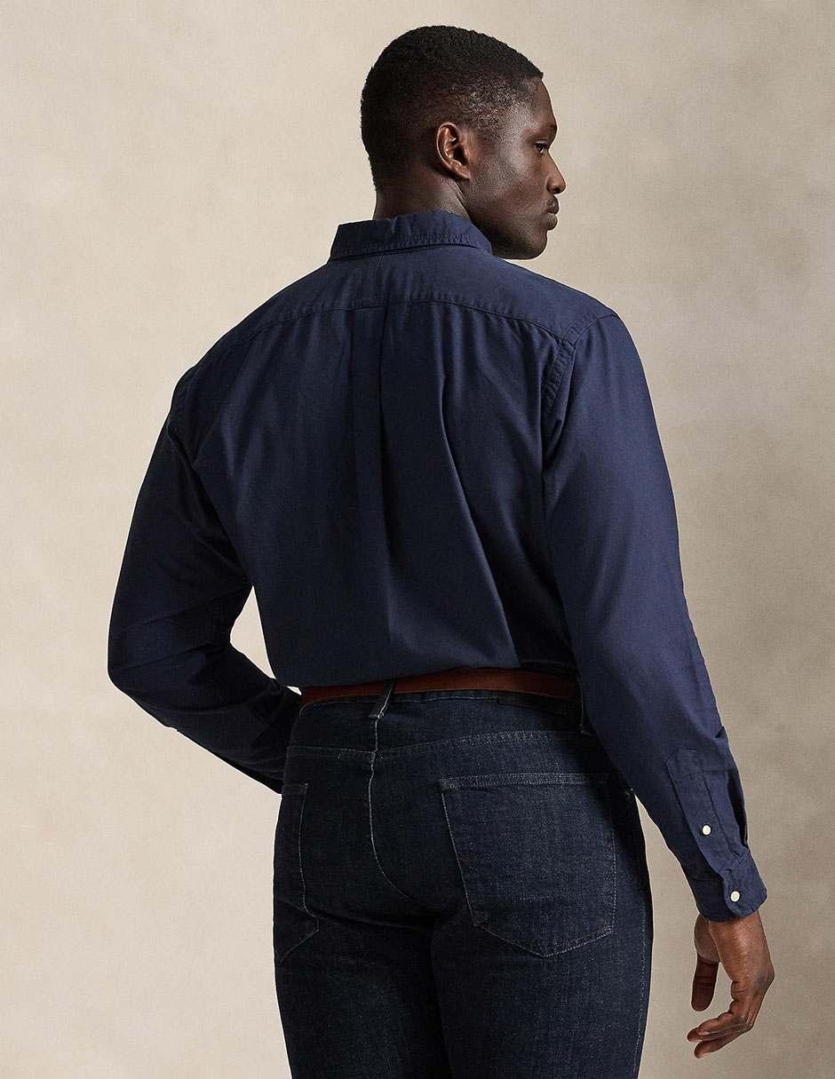 Camisa de vestir de algodón manga larga para hombre 6