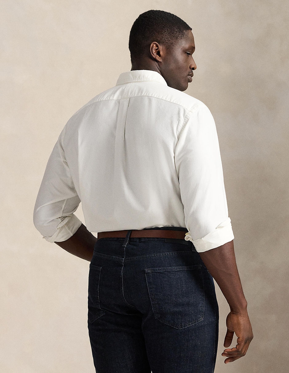 Camisa business casual de algodón manga larga para hombre 6