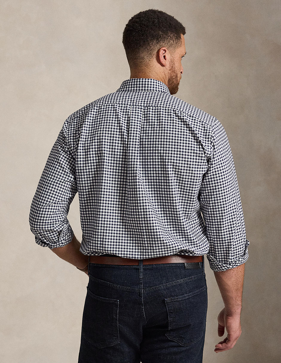 Camisa casual de algodón manga larga para hombre 12