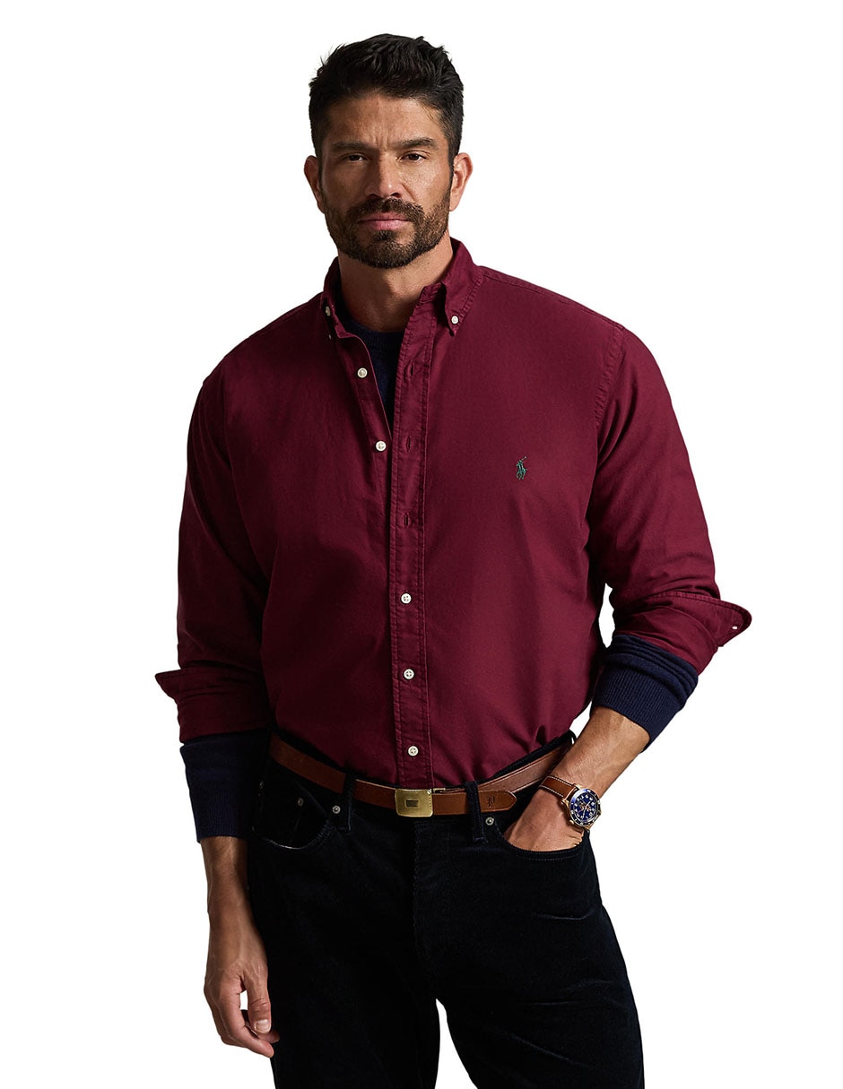 Camisa formal de algodón manga larga para hombre 8