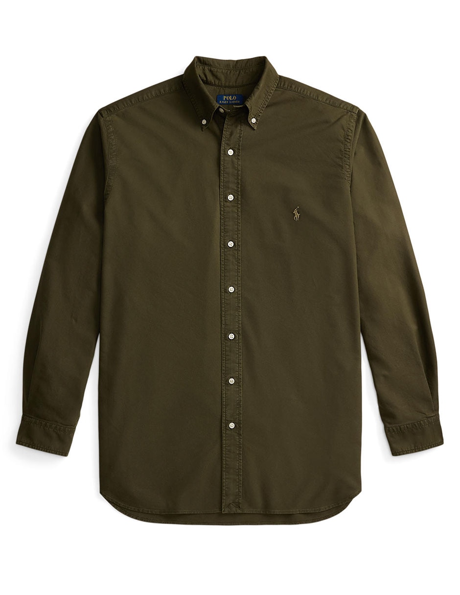 Camisa casual de algodón manga larga para hombre 8