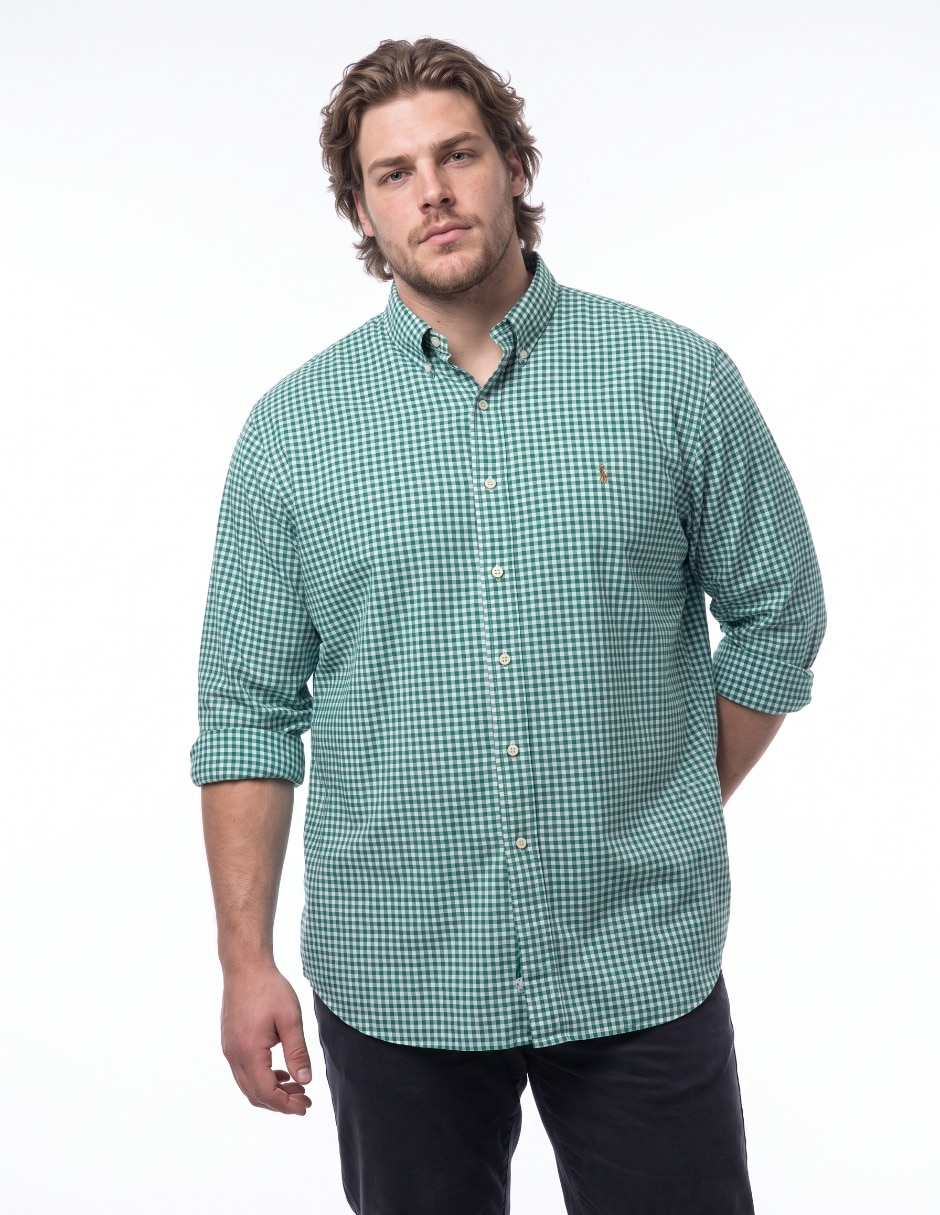 Camisa casual de algodón manga larga para hombre Camisa casual de algodón manga larga para hombre