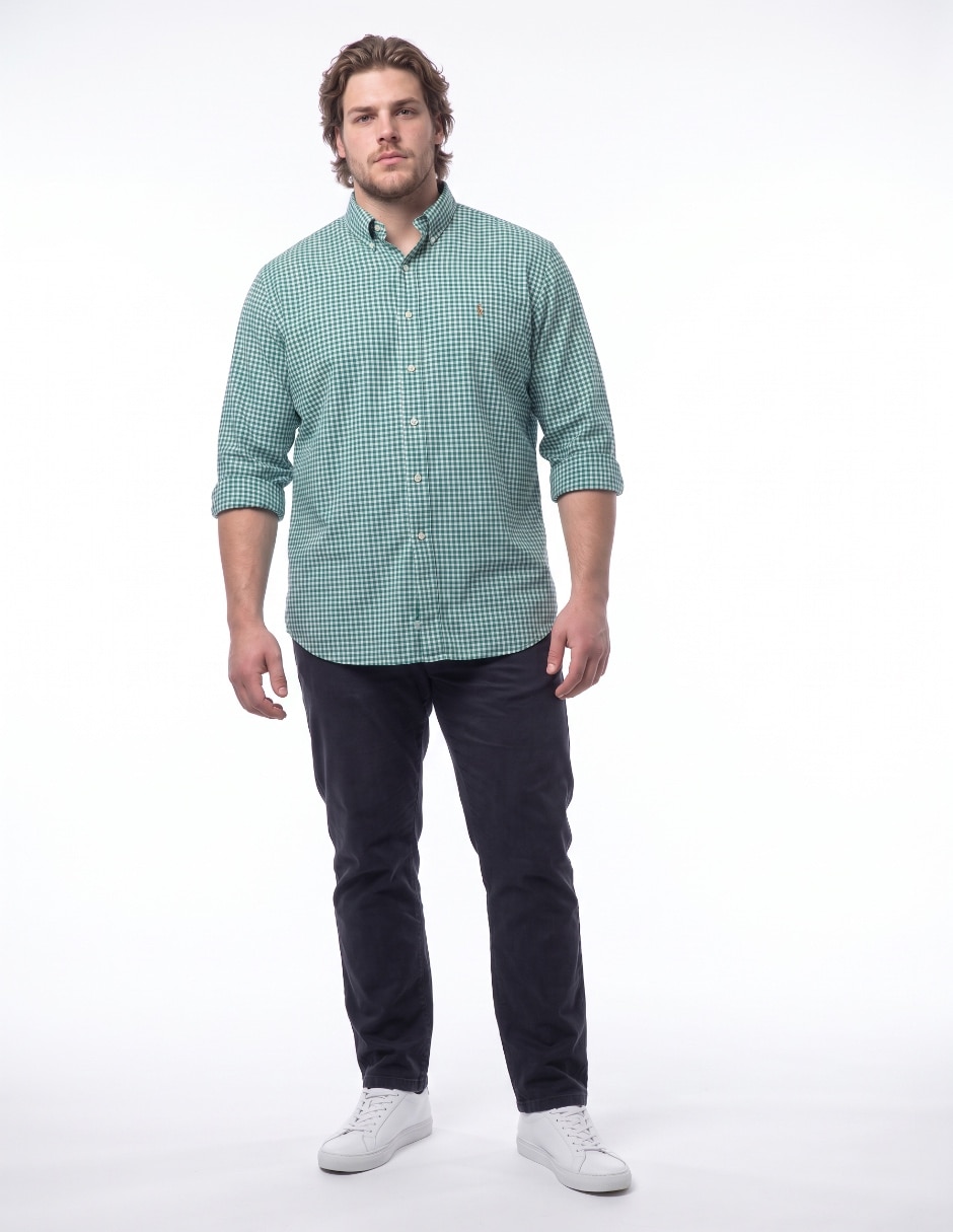 Camisa casual de algodón manga larga para hombre 3