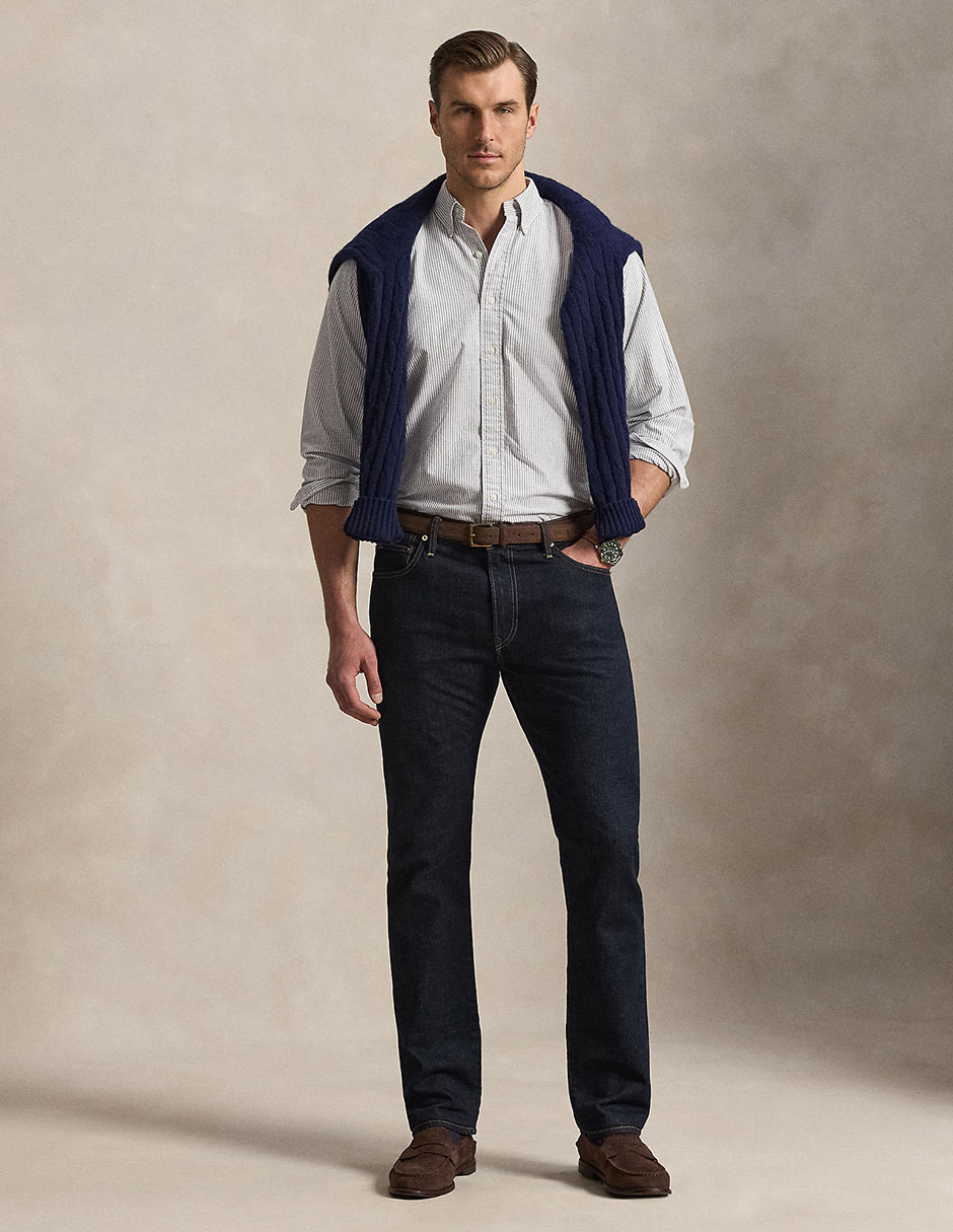 Camisa casual de algodón manga larga para hombre 5
