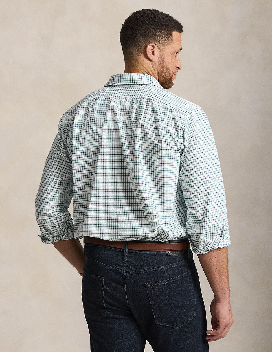Camisa casual de algodón manga larga para hombre 2