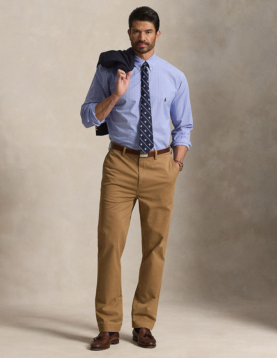 Camisa casual de algodón manga larga para hombre 5