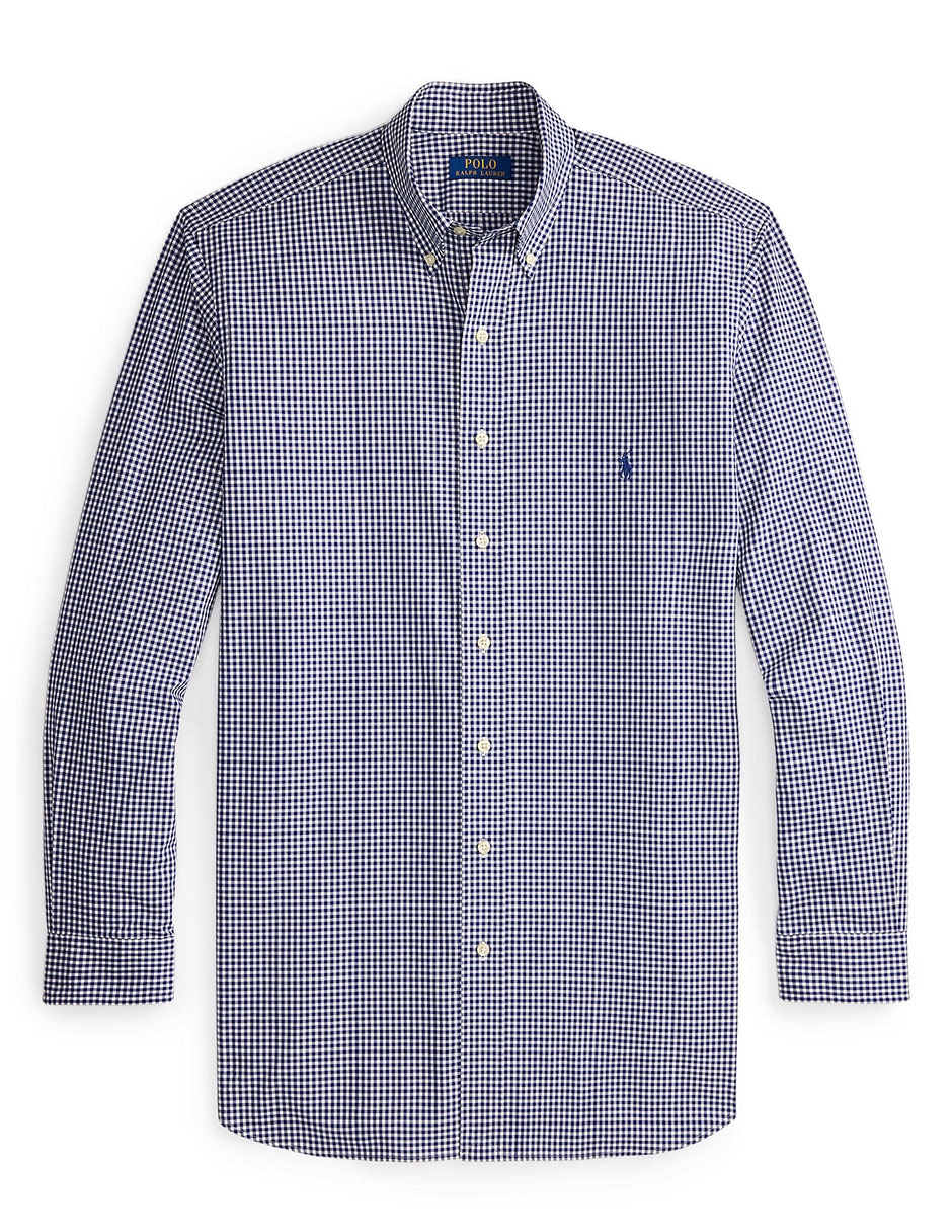 Camisa business casual de algodón manga larga para hombre 11