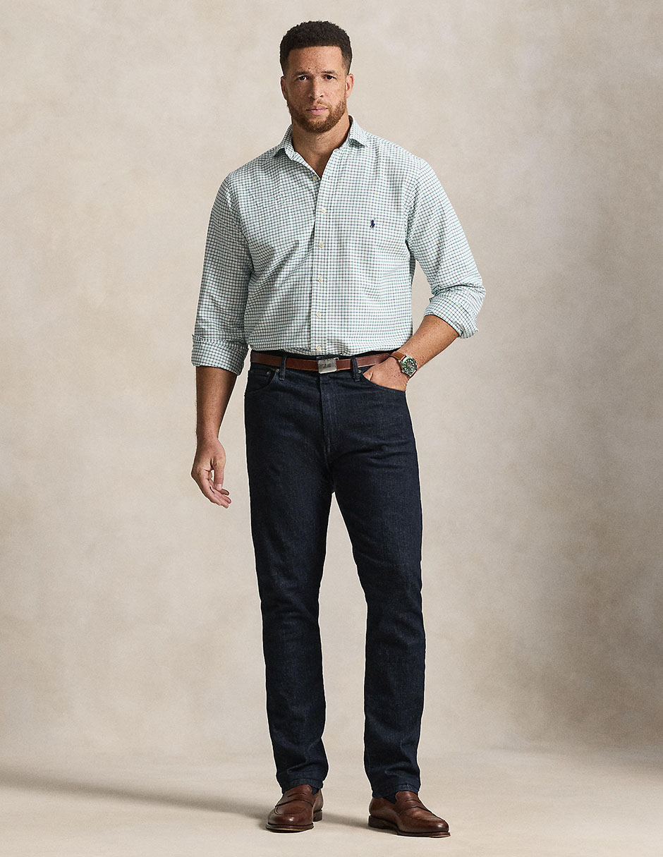 Camisa casual de algodón manga larga para hombre Camisa casual de algodón manga larga para hombre
