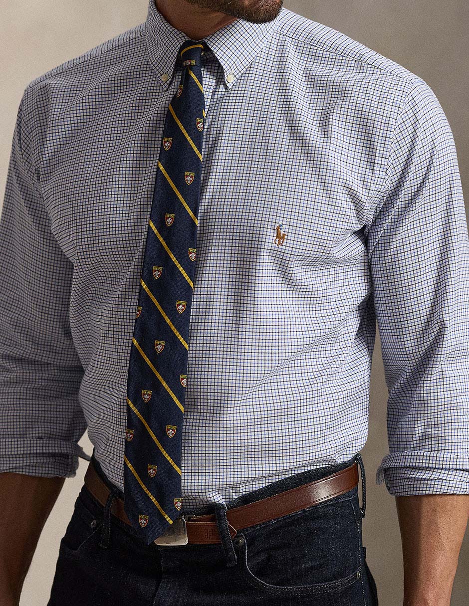 Camisa business casual de algodón manga larga para hombre 6