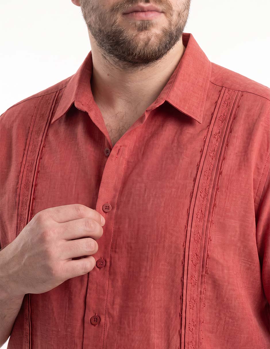 Guayabera manga corta para hombre