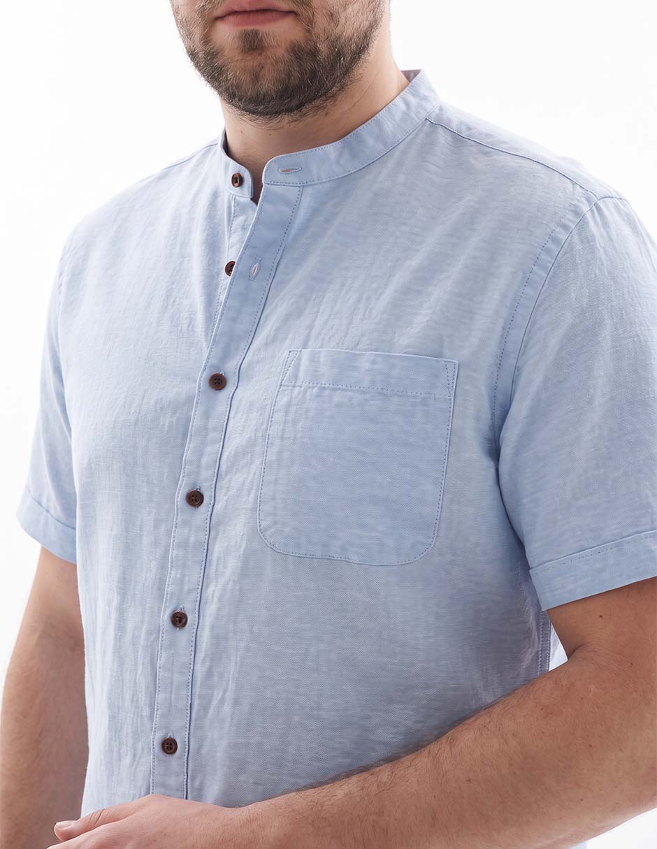 Camisa casual manga corta para hombre 4