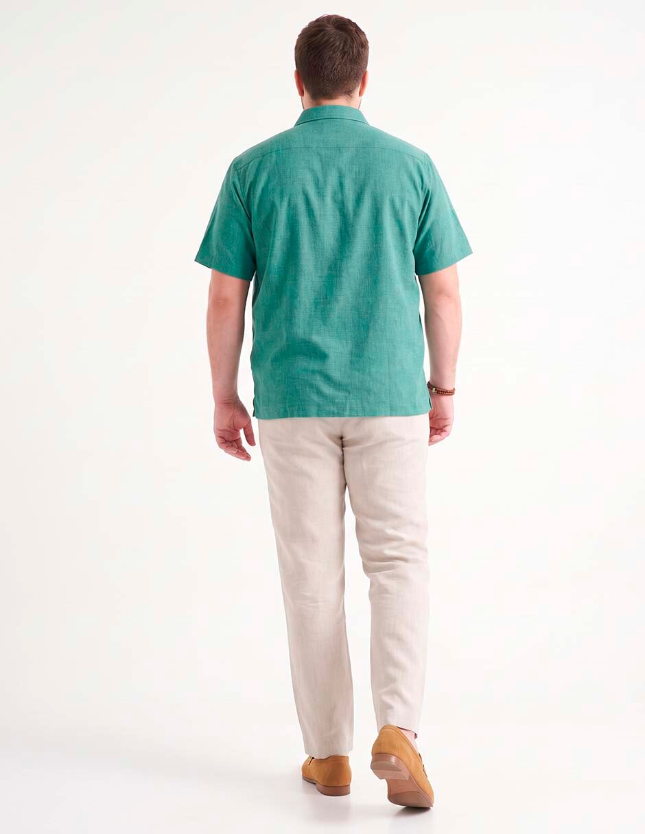 Guayabera manga corta para hombre 5