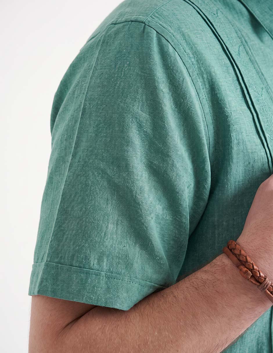 Guayabera manga corta para hombre 3