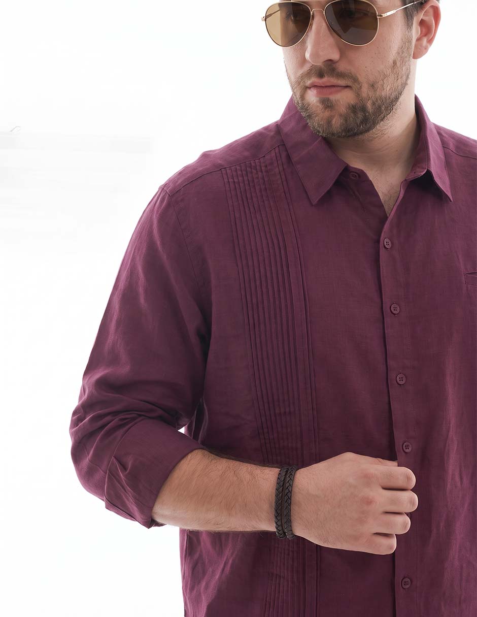 Guayabera manga corta para hombre 2