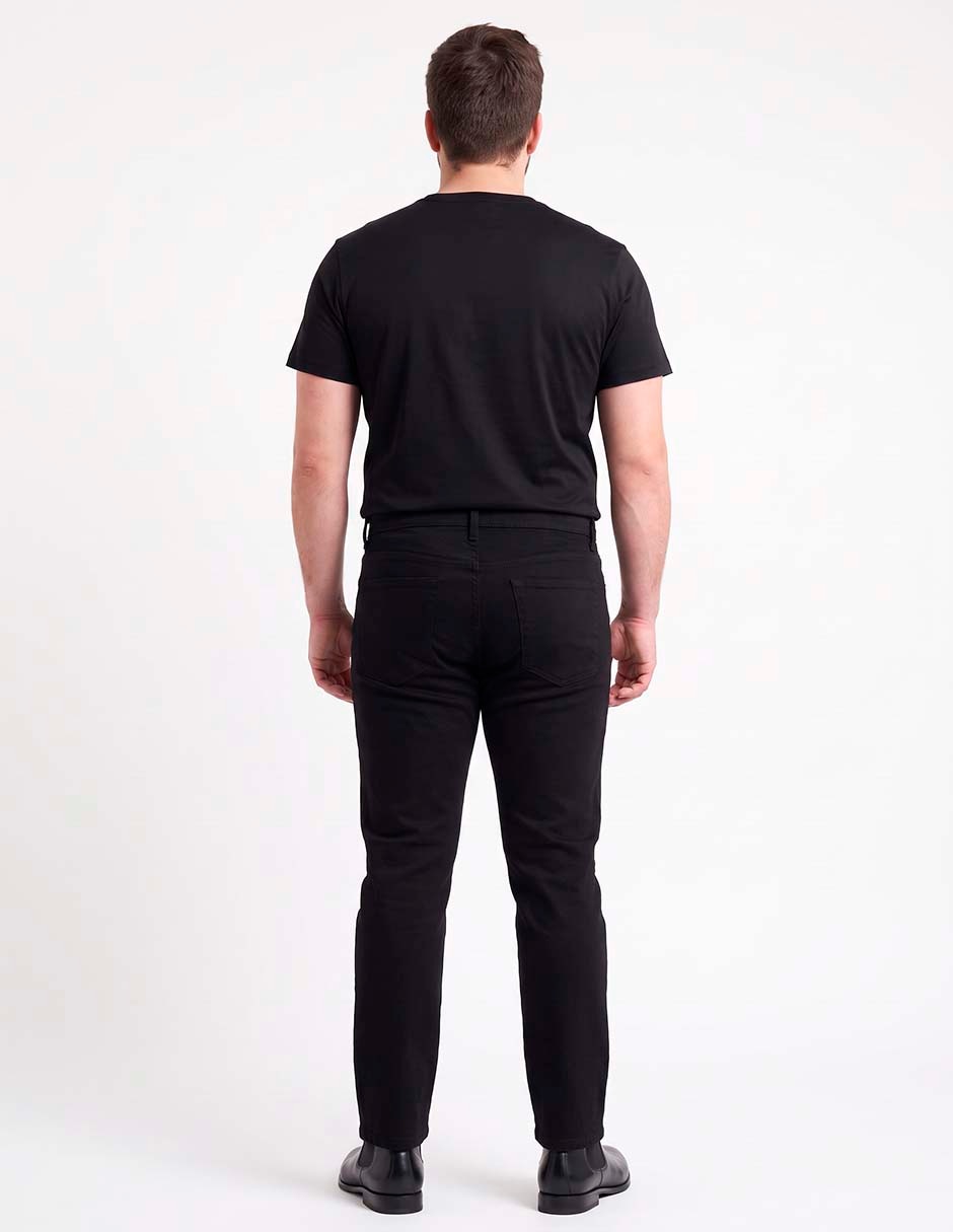 Jeans regular regular 08-1004-a819 lavado medio para hombre 2