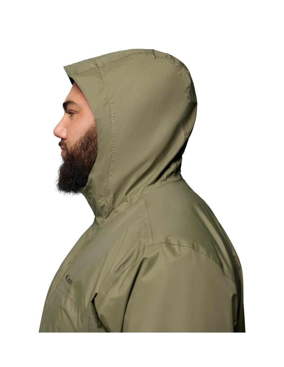 Chamarra rompevientos impermeable con capucha para hombre 7
