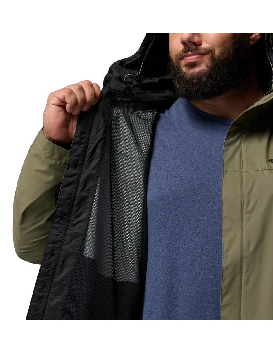 Chamarra rompevientos impermeable con capucha para hombre 8