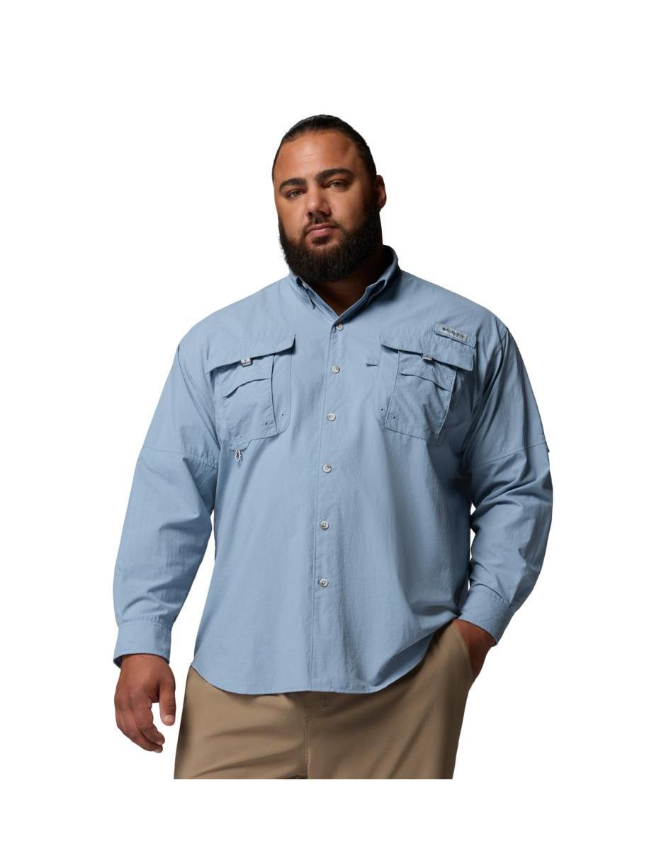 Camisa casual bahama manga larga para hombre