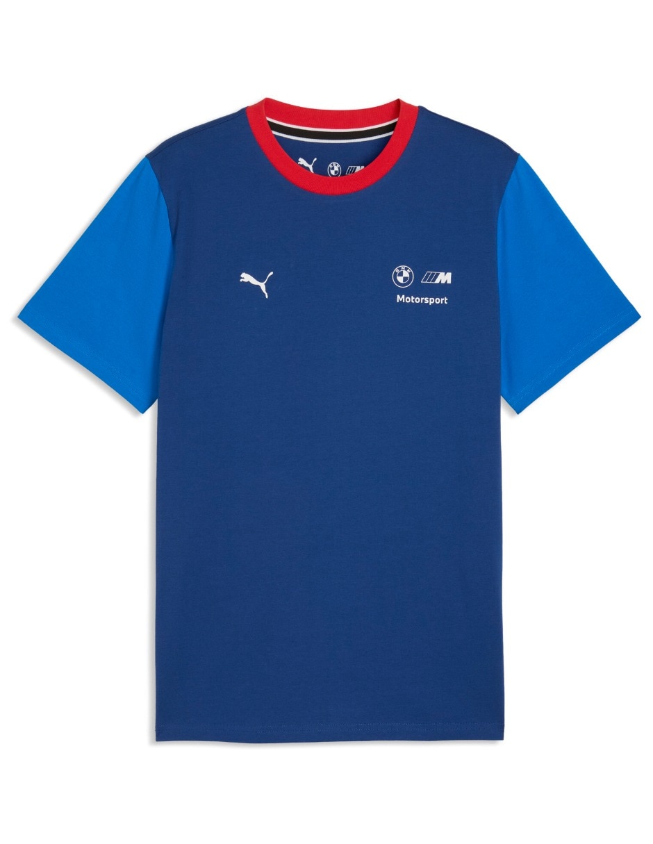Playera bmw mms ess logo tee cuello redondo para hombre 5