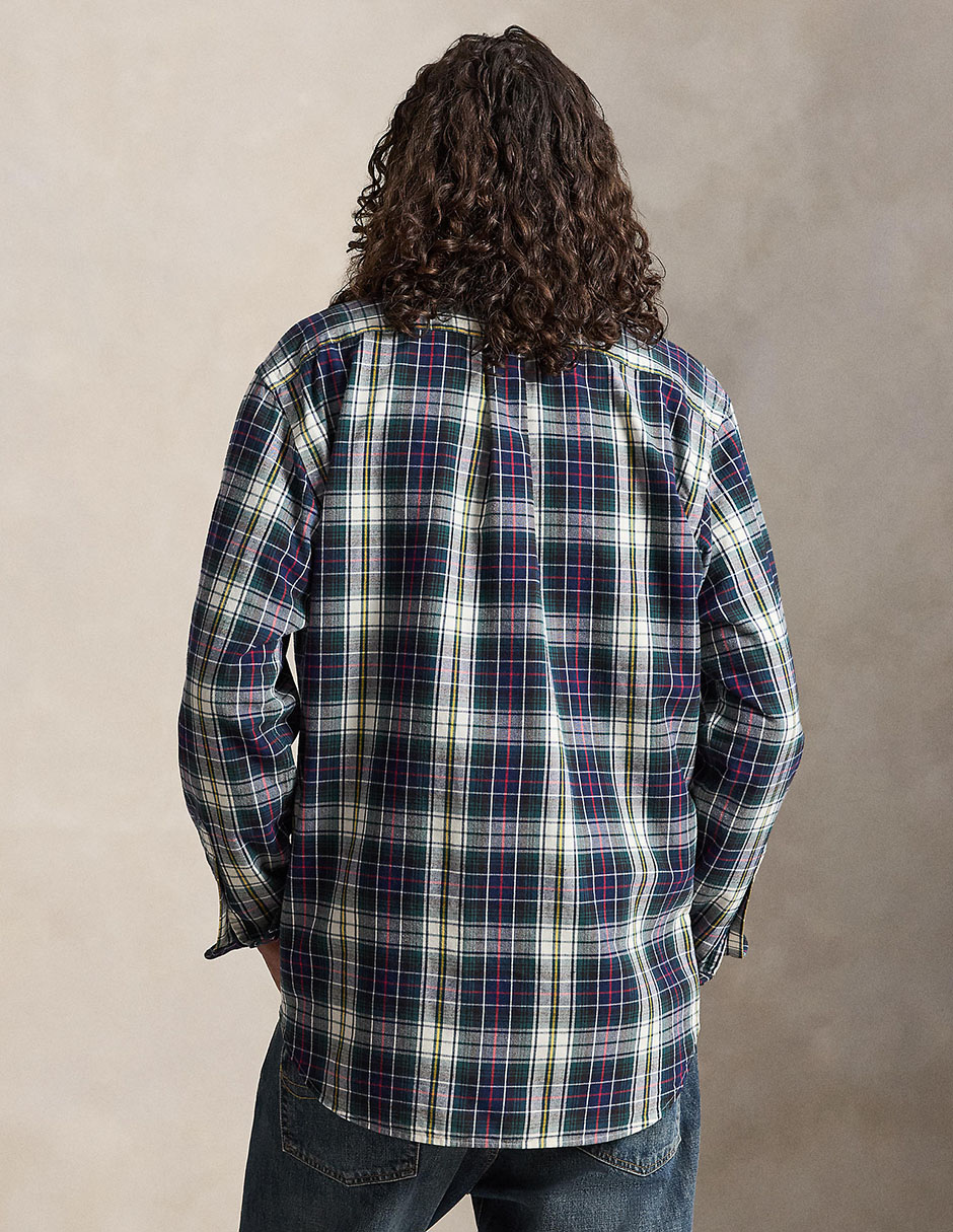 Camisa casual de algodón manga larga para hombre 3