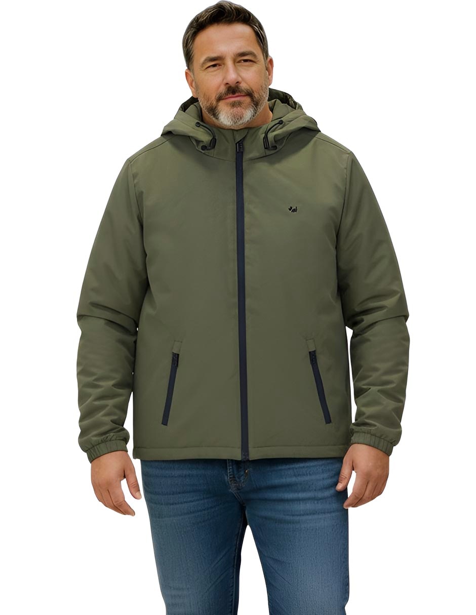 Chamarra casual con capucha para hombre Chamarra casual con capucha para hombre