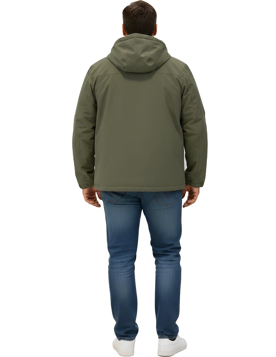 Chamarra casual con capucha para hombre 3