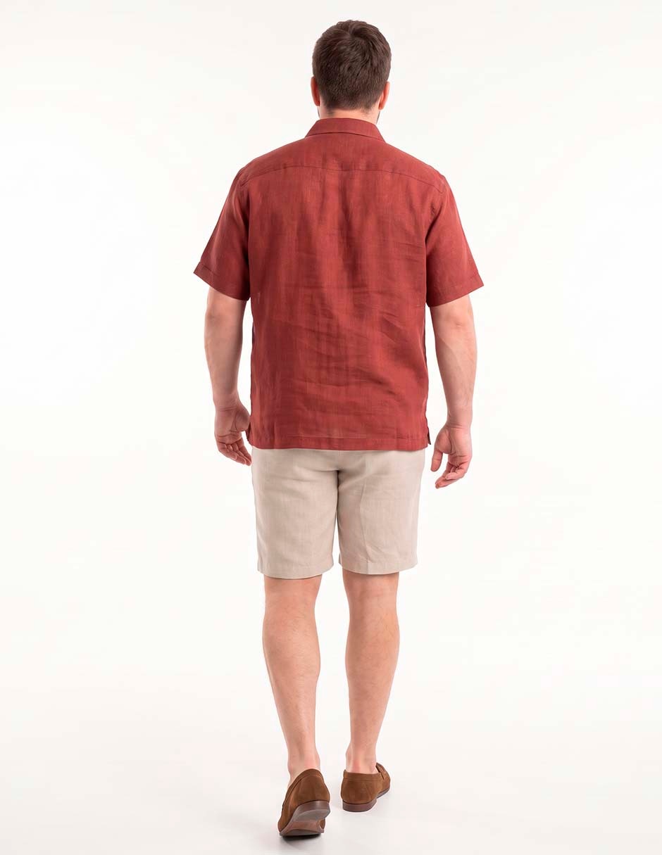 Guayabera manga corta para hombre 5