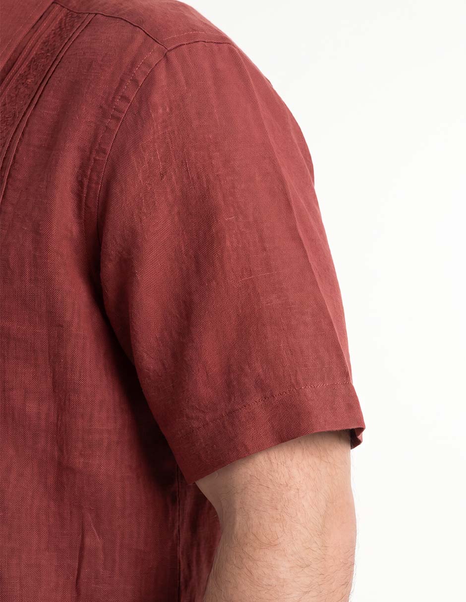 Guayabera manga corta para hombre