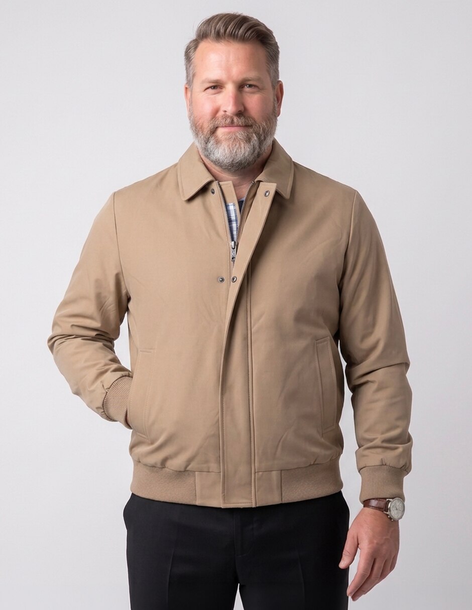 Chamarra casual con bolsillos para hombre Chamarra casual con bolsillos para hombre
