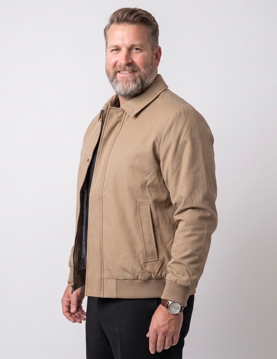 Chamarra casual con bolsillos para hombre 4