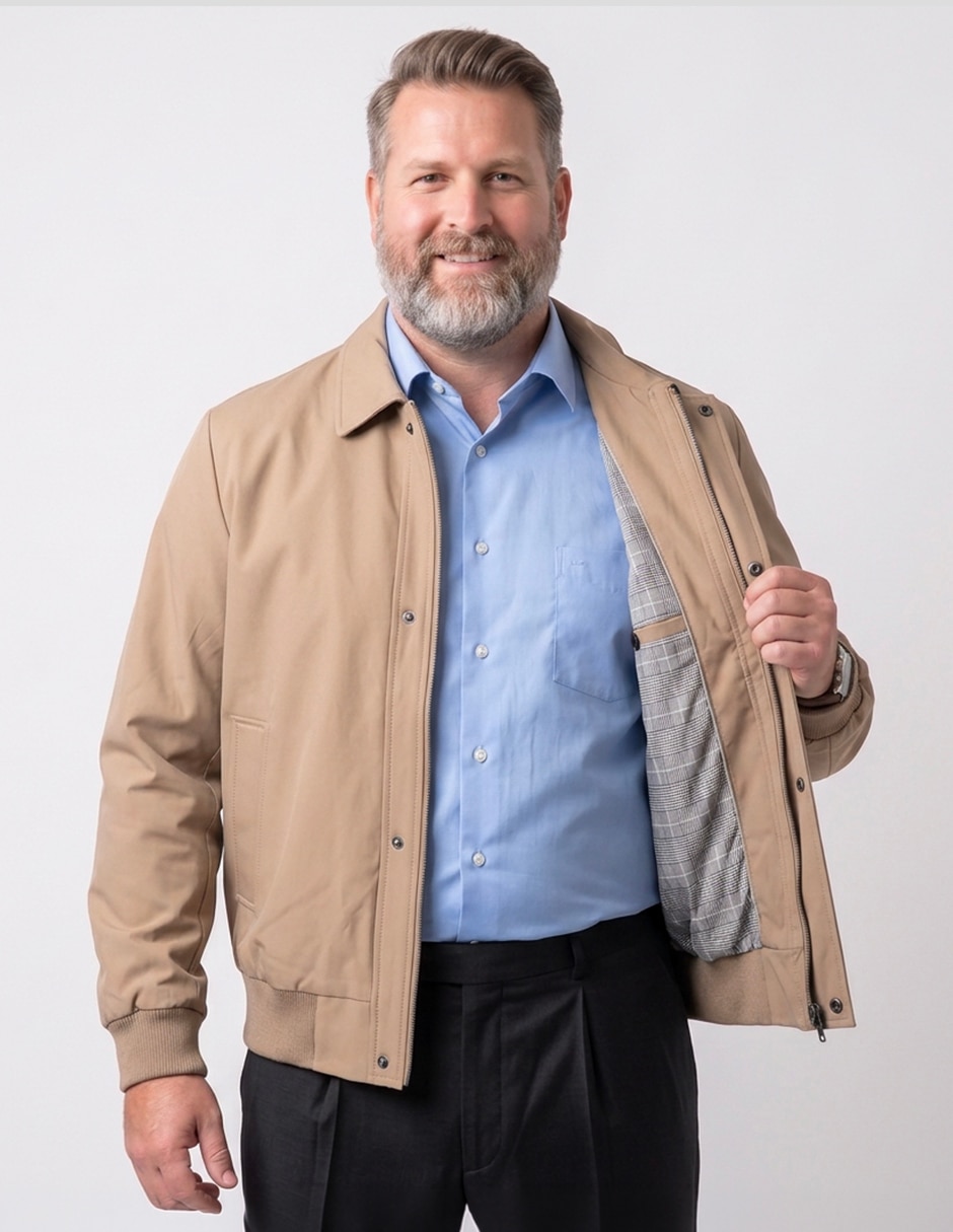 Chamarra casual con bolsillos para hombre 3