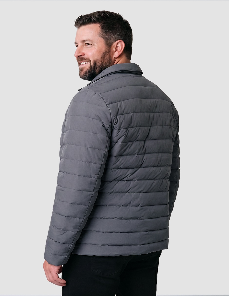 Chamarra casual capitonada para hombre 2
