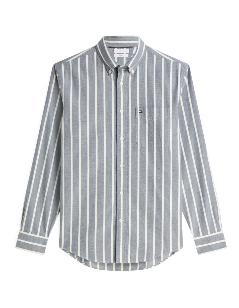 Camisa casual de algodón manga larga para hombre Camisa casual de algodón manga larga para hombre