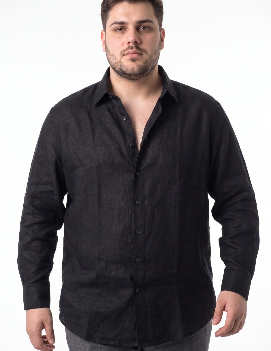 Camisa de vestir manga larga para hombre 4