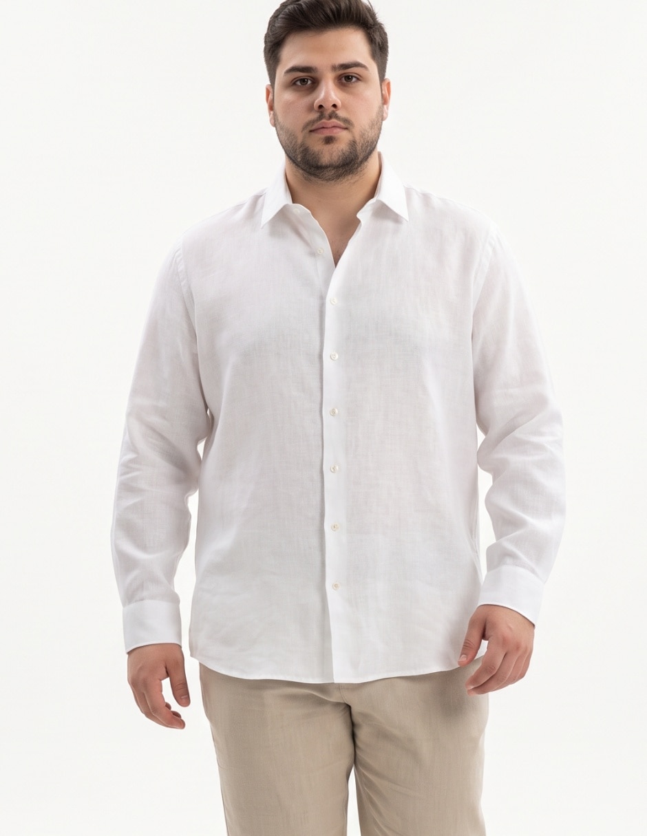 Camisa de vestir manga larga para hombre