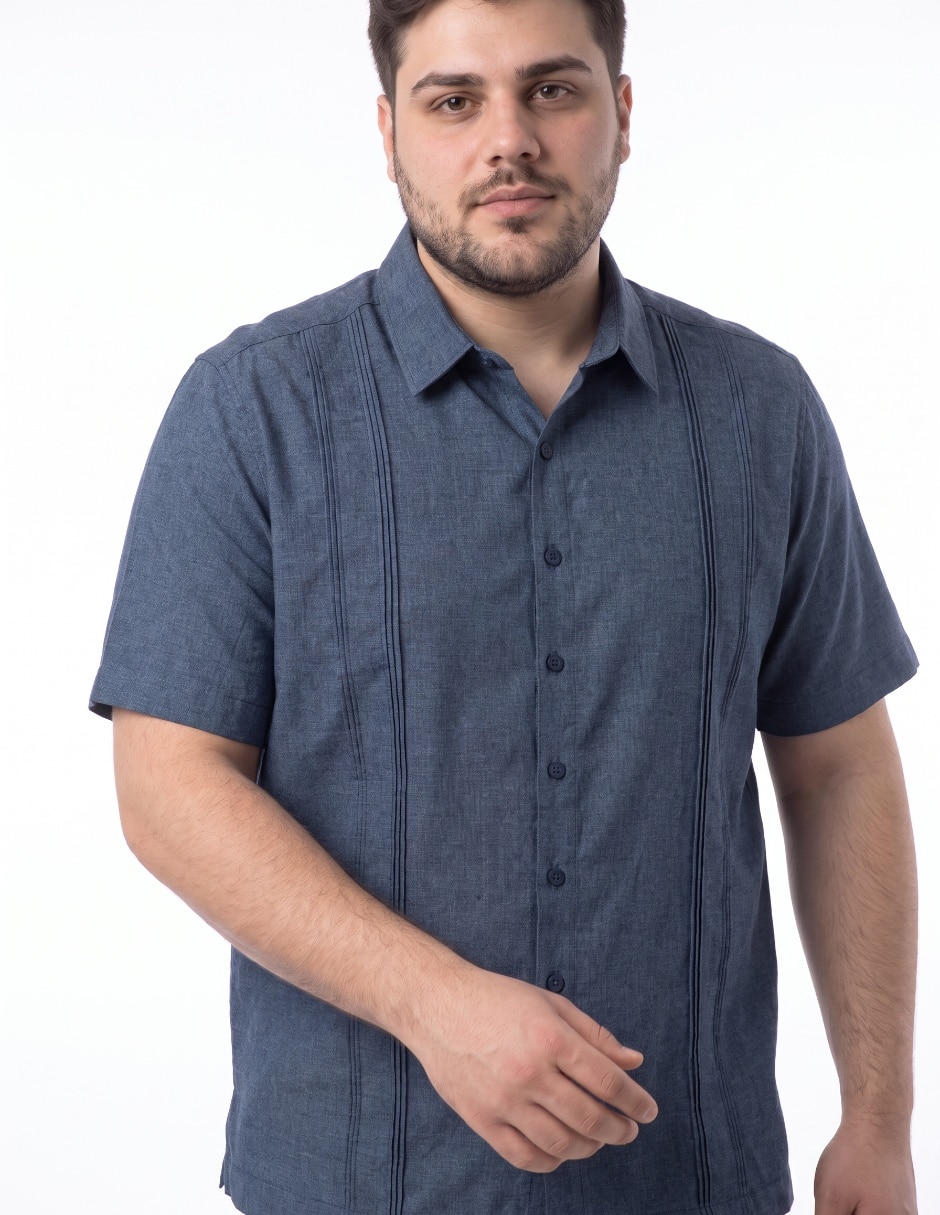 Guayabera manga corta para hombre 4