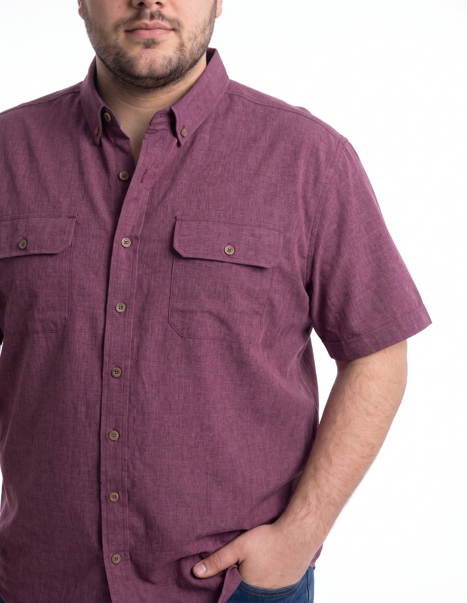 Camisa casual manga corta para hombre 4