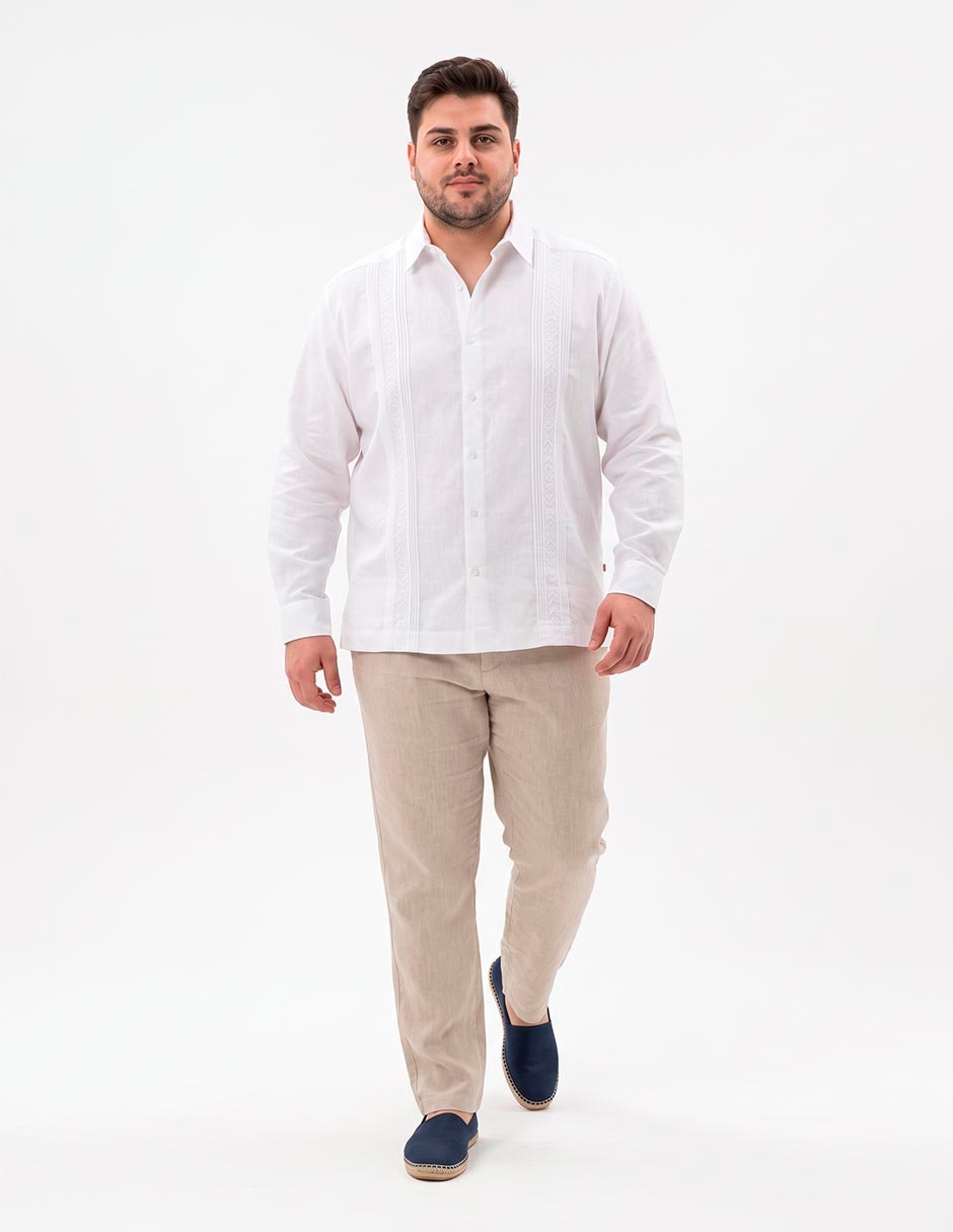 Guayabera manga larga para hombre Guayabera manga larga para hombre