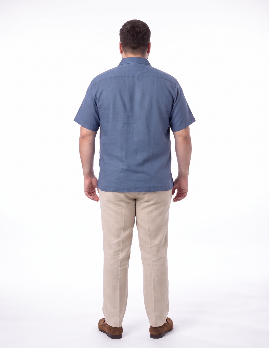 Guayabera manga corta para hombre 4
