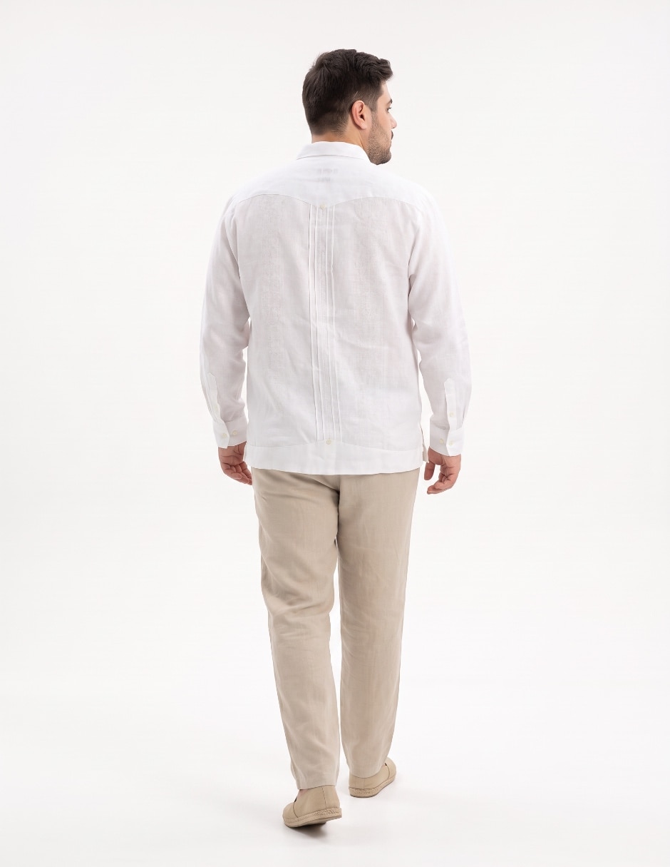 Guayabera manga corta para hombre 2